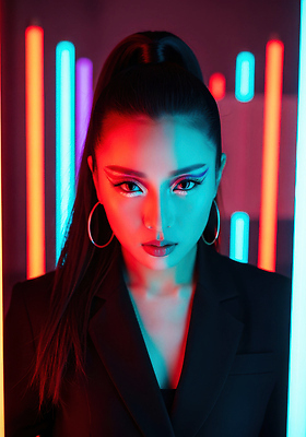 JPG 편집이미지 헤어스타일 여자 패션 컬러 포즈 화장 뷰티 매력적 모던 턱선 의료성형뷰티 스타일 편집실사 AI포토 AI인물포토 AI콘텐츠 컨셉 사람 CG 턱 파일형식