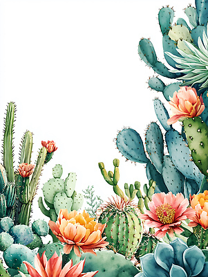 JPG 식물 디자인 꽃 컬러 일러스트 자연 선인장 실험 장식 정원 열대식물 원예 조화 생동감 국내일러스트 AI일러스트 AI콘텐츠 취미 생태계 파일형식