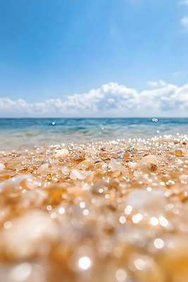 JPG 편집이미지 모래 파도 바다 여행 자연 풍경 해변 야외 여름 반짝임 햇빛 편집실사 AI포토 AI콘텐츠 계절 모션 태양 CG 생태계 파일형식