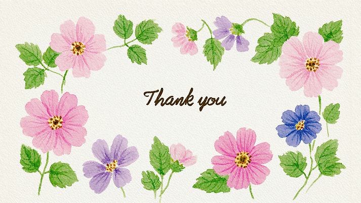 PSD 디자인 꽃 감정 분홍색 컬러 백그라운드 일러스트 자연 문구용품 수채화 따뜻함 장식 보라색 공백 표현 메시지 그림 감사 화사함 조화 뷰티풀 국내일러스트 식물 컨셉 오브젝트 생태계 파일형식