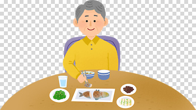 노년 남자 감정 음식 탁자 표정 말하기 라이프 파일형식 식사 건강 할아버지 웃음 가정 식탁 반찬 밥 국물 행복 일상 요리 대화 편집이미지 PNG