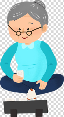 여자 노년 감정 컨셉 관계 모션 놀이 프레임 내부 신체부위 감각 파일형식 할머니 카드프레임 게임 앉기 즐거움 기쁨 집중 편안함 가족 실내 손 오브젝트 편집이미지 PNG