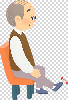 감정 가구 컨셉 성인 신체부위 감각 파일형식 노년 의자 발 모션 평화 즐거움 표정 단순화된 편안함 포즈 생활 여유 분위기 편집이미지 PNG