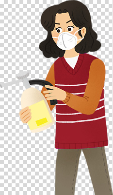 편집이미지 건강 마스크 안전 사람 청결 조끼 바이러스 위생 청소 예방 감염 PNG 소독 소독제 위생관리 관리 외투 파일형식