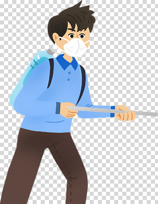 편집이미지 남자 배낭 모션 경고 마스크 안전 야외 긴급 작업 청소 검사_조사 준비 PNG 방역 가방 사람 파일형식