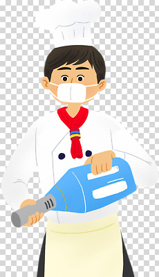 편집이미지 손 남자 음식 재료 모션 주방용품 마스크 요리 주방 요리사 전문직 혼합 조리복 믹서 집중 PNG 직업 생활용품 컨셉 유니폼 사람 신체부위 파일형식