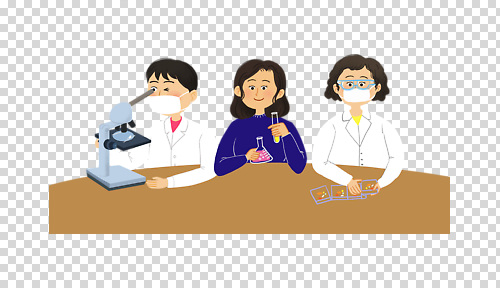 편집이미지 교육 과학 모션 협력 현미경 실험기구 실험 실험실 연구원 과학자 플라스크 분석 미생물 PNG 발견 직업 컨셉 생물 학자 파일형식