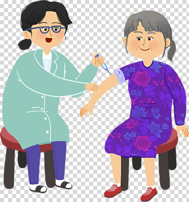 편집이미지 노년 할머니 의학 커뮤니케이션 건강 치료 약 환자 간호사 의료진 의사 PNG 백신 예방접종 접종 진료실 직업 여자 병원 성인 진료 파일형식