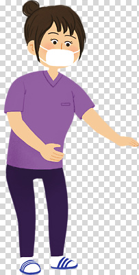 편집이미지 캐릭터 손 웰빙 디자인 포즈 티셔츠 바지 건강 마스크 안전 보라색 인사 PNG 컬러 셔츠 하의 신체부위 예절 파일형식