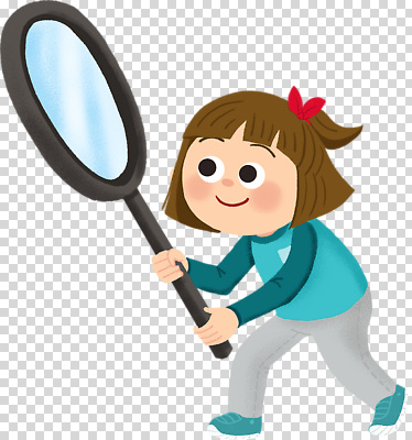 나무 편집이미지 어린이 모션 자연 생물 소녀 탐험 관찰 즐거움 호기심 확대경 PNG 식물 여자 감정 컨셉 사람 생태계 파일형식