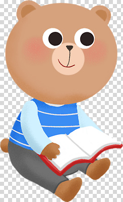 동물 편집이미지 교육 컬러 상상 표정 이야기 앉기 책 곰인형 읽기 즐거움 호기심 PNG 감정 인형 컨셉 모션 파일형식