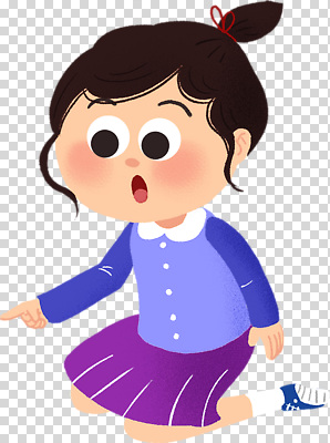 편집이미지 캐릭터 감정 어린이 소녀 파란색 치마 보라색 놀람 표현 스웨터 PNG 발견 창작 여자 컬러 상의 하의 표정 사람 파일형식 옷