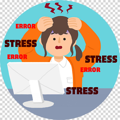 직업 감정 컨셉 비즈니스 기술 사람 전자제품 컴퓨터 작업 파일형식 스트레스 오류 사무실 직장인 여자 모니터 좌절 업무 어려움 고민 정보기술 문제해결 편집이미지 PNG