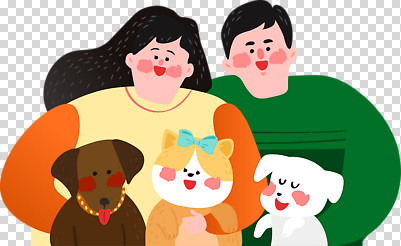 동물 편집이미지 행복 가족 포옹 사랑 사람 반려동물 귀여움 기쁨 표현 강아지 PNG 순간 유대감 감정 컨셉 관계 안기 개 파일형식