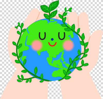 나무 식물 편집이미지 손 지구 상징 자연 생명 사랑 웃음 초록색 환경 보호 PNG 뷰티풀 탄소 감정 컬러 컨셉 표정 신체부위 생태계 파일형식