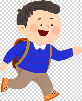 편집이미지 길 어린이 신발 가방 학교 모션 표정 웃음 파란색 스웨터 즐거움 PNG 잡화 교육 감정 컬러 상의 사람 파일형식