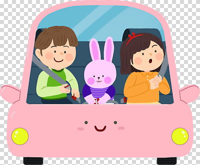 편집이미지 캐릭터 어린이 인형 분홍색 여행 의자 자동차 웃음 친구 토끼 즐거움 승객 창밖 PNG 안전벨트 감정 육상교통 컬러 가구 창문 포유류 관계 표정 안전 사람 반려동물 파일형식