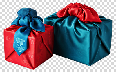 편집이미지 전통 디자인 문화 포장 한국 선물 이벤트 장식 빨간색 파란색 세트 축제 보자기 PNG 뷰티풀 색감 아시아 컬러 파일형식 천_직물