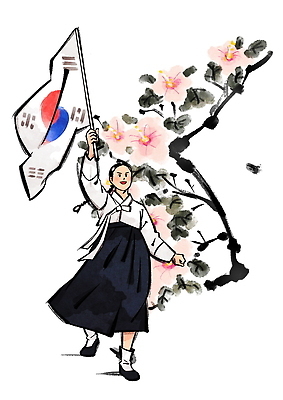 PSD 전통 여자 기념일 꽃 감정 문화 상징 일러스트 자연 한국 평화 축제 기쁨 자유 표현 역사 태극기 전통의상 한복 즐거움 무궁화 광복절 국내일러스트 식물 한국전통 아시아 컨셉 사람 이벤트 공휴일 국기 국경일 생태계 파일형식