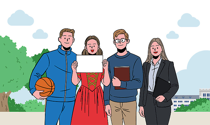 행복 스포츠 포즈 일러스트 학교 모션 청소년 함께함 농구 이야기 사랑 미소 웃음 취미 친구 청춘 정원 즐거움 외모 단체사진 국내일러스트 AI파일 교육 감정 컨셉 관계 표정 사람 구기 기념사진 파일형식 벡터