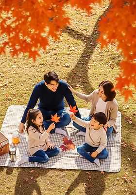 JPG 편집이미지 행복 어린이 단풍 가족 자연 놀이 사랑 잔디 햇빛 정원 산책 가을 의료성형뷰티 편집실사 AI포토 AI인물포토 AI콘텐츠 식물 계절 감정 잎 관계 휴식 사람 태양 CG 생태계 파일형식