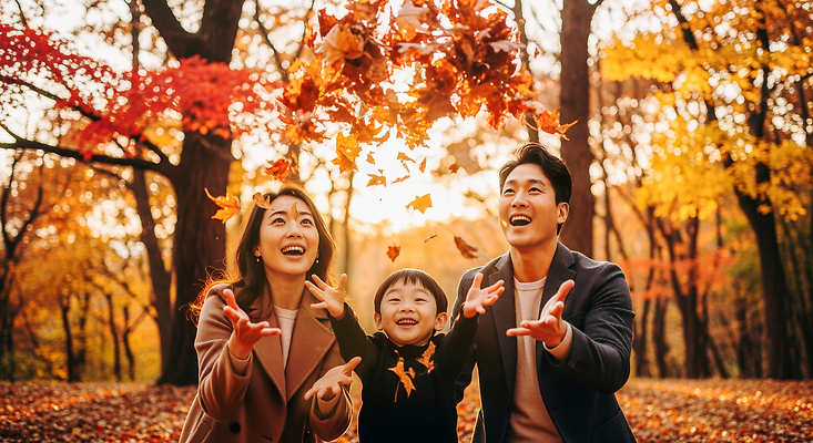 JPG 나무 편집이미지 공원 행복 어린이 단풍 가족 자연 놀이 부모 햇빛 가을 즐거움 감사 순간 오후 의료성형뷰티 편집실사 AI포토 AI인물포토 AI콘텐츠 식물 계절 공공시설 감정 잎 관계 사람 태양 CG 생태계 파일형식