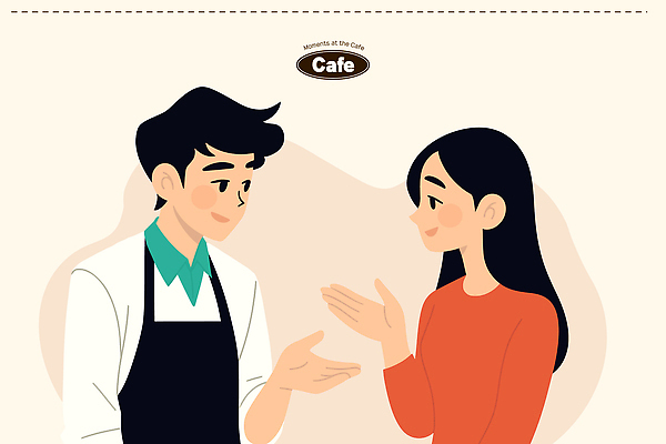 직업 행복 일러스트 대화 여러명 일상 카페 만남 분위기 고객 즐거움 서비스 바리스타 소통 상호작용 국내일러스트 AI파일 감정 다수 컨셉 말하기 사람 라이프 상점 파일형식 벡터