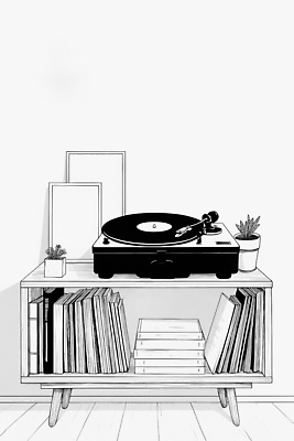 JPG 식물 디자인 음악 일러스트 주택 따뜻함 취미 라이프 책 인테리어 독서 디지털 감상 편안함 즐거움 감성 소음 레코드플레이어 창작 국내일러스트 AI일러스트 AI콘텐츠 감정 컨셉 문화예술 건물 생활 소리 감각 파일형식