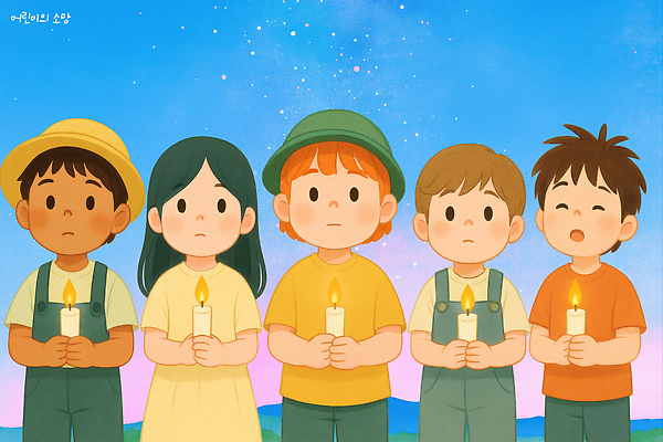 PSD 행복 감정 어린이 일러스트 촛불 자연 하늘 야외 여름 모임 분위기 밤 소중 캠핑장 별빛 소통 공동체 순간 국내일러스트 계절 별 컨셉 초 사람 빛 캠핑 견과류 생태계 파일형식