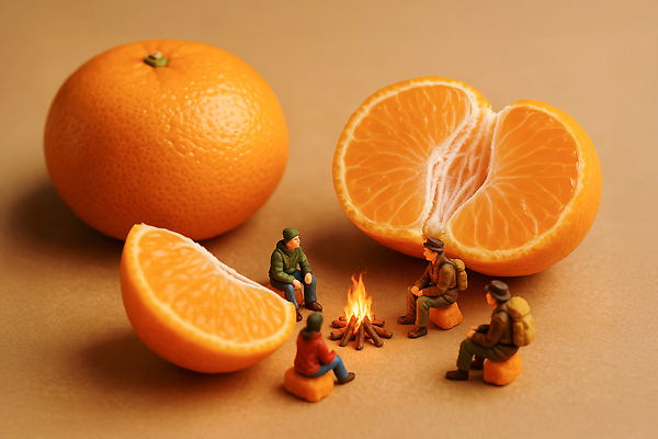 JPG 편집이미지 인형 백그라운드 놀이 디저트 따뜻함 이야기 풍경 여러명 캠핑 미니어처 작음 모닥불 즐거움 소통 편집실사 AI컴퓨터그래픽 AI콘텐츠 감정 음식 다수 컨셉 불 레저 사람 모형 크기 CG 파일형식