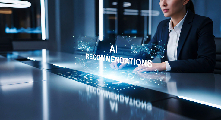 JPG 편집이미지 여자 비즈니스 기술 디지털 스크린 자료 정보 전문직 고객 분석 회의실 모던 지원 AI_인공지능 이미지편집 AI컴퓨터그래픽 AI콘텐츠 직업 컨셉 사람 파일형식