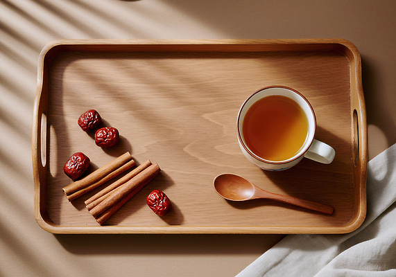 JPG 편집이미지 음료 컬러 재료 아침 휴식 따뜻함 건강 일상 차 편안함 대추 조화 나무쟁반 수정과 시나몬 편집실사 AI포토 AI콘텐츠 주간 컨셉 쟁반 라이프 목재 감각 전통차 CG 파일형식