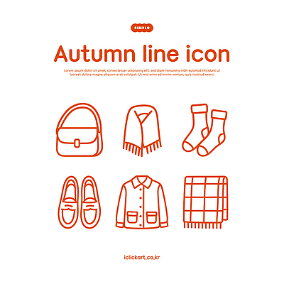 아이콘 디자인 옷 패션 신발 패턴 가방 장신구 양말 따뜻함 유행 스카프 가을 편안함 라인아이콘 스타일 2D아이콘 AI파일 잡화 계절 무늬 목도리 감각 파일형식 벡터