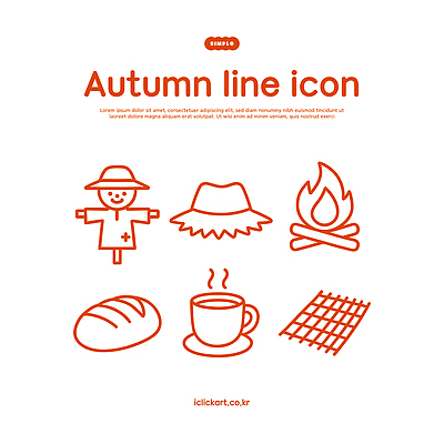 아이콘 디자인 계절 커피 빵 농업 자연 따뜻함 수확 가을 분위기 모닥불 라인아이콘 밀짚모자 허수아비 2D아이콘 AI파일 모자_잡화 산업 음료 음식 컨셉 불 생태계 파일형식 벡터
