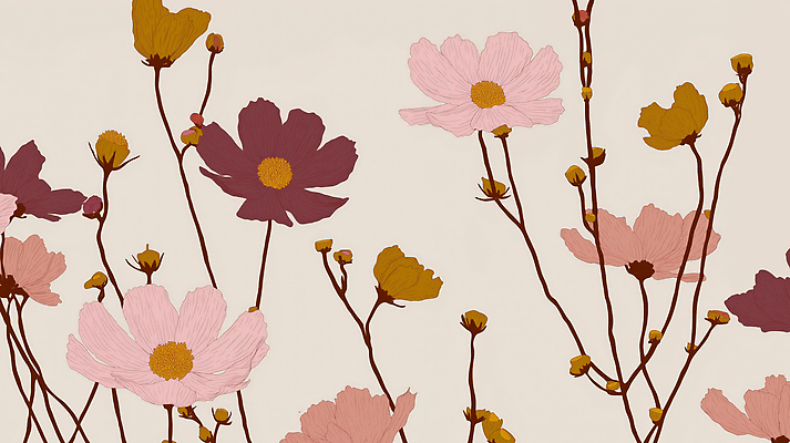 JPG 식물 디자인 꽃 예술 컬러 백그라운드 일러스트 자연 풍경 그래픽 장식 봄 오브젝트 그림 식물원 부드러움 화사함 조화 뷰티풀 스타일 국내일러스트 AI일러스트 AI콘텐츠 계절 컨셉 감각 생태계 파일형식