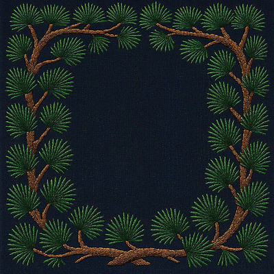 JPG 편집이미지 디자인 예술 컬러 백그라운드 잎 패턴 자연 가지 장식 직물 소나무 공예 자수 편집실사 AI포토 AI콘텐츠 나무 식물 무늬 채소 취미 CG 생태계 파일형식