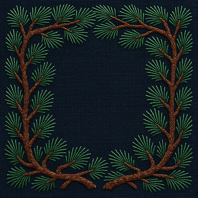 JPG 편집이미지 디자인 예술 컬러 백그라운드 패턴 자연 가지 장식 소나무 가시 공예 청록색 자수 편집실사 AI포토 AI콘텐츠 나무 무늬 채소 취미 CG 생태계 파일형식