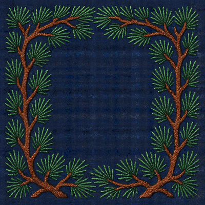 JPG 식물 편집이미지 전통 디자인 예술 패턴 자연 장식 소나무 고급 자수 Textile Embroidery 편집실사 AI포토 AI콘텐츠 나무 컨셉 무늬 CG 생태계 파일형식