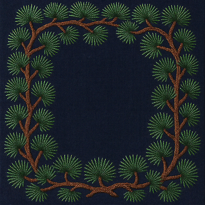 JPG 편집이미지 디자인 백그라운드 잎 패턴 자연 가지 핀란드 소나무 자수 수공예 수예 편집실사 AI포토 AI콘텐츠 나무 식물 무늬 채소 북유럽 취미 공예 CG 생태계 파일형식