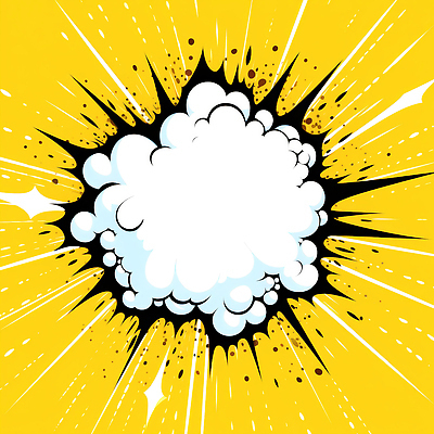 JPG 디자인 백그라운드 패턴 일러스트 그래픽 노란색 흰색 표현 폭발 스케치 이미지 클라우드서비스 강렬 스플래쉬 이펙트그래픽 효과 국내일러스트 AI일러스트 AI콘텐츠 컬러 무늬 그래픽백그라운드 미술 서비스 파일형식