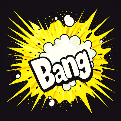 JPG 디자인 상징 백그라운드 일러스트 텍스트 그래픽 노란색 검은색 축제 소리 에너지 표현 폭발 그림 역동적 효과 국내일러스트 AI일러스트 AI콘텐츠 컬러 컨셉 파일형식