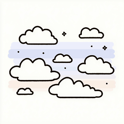 JPG 모양 구름 디자인 별 컬러 하늘색 백그라운드 일러스트 자연 하늘 미술 풍경 그림 부드러움 감성 파스텔 상상력 창의력 국내일러스트 AI일러스트 AI콘텐츠 자연요소 컨셉 문화예술 학용품 파란색 감각 생태계 파일형식