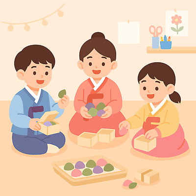 전통 손 명절 문화 어린이 컬러 일러스트 가족 놀이 한국 추석 식사 방 전통음식 작업 도넛 한복 즐거움 송편 만들기 국내일러스트 AI파일 한국전통 기념일 감정 아시아 음식 관계 모션 디저트 떡 사람 신체부위 전통의상 파일형식 벡터