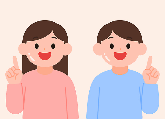 옷 행복 감정 어린이 컬러 백그라운드 일러스트 손가락 놀이 대화 미소 웃음 친구 표현 즐거움 소프트 상호작용 국내일러스트 AI파일 손 관계 표정 말하기 사람 파일형식 벡터