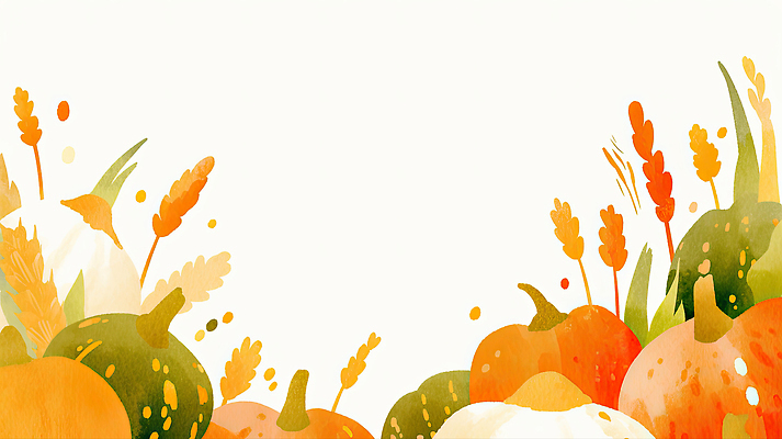 JPG 식물 디자인 감정 컬러 백그라운드 일러스트 자연 호박 따뜻함 풍경 그래픽 장식 수확 가을 화려 편안함 장면 추수감사절 조화 국내일러스트 AI일러스트 AI콘텐츠 계절 기독교 컨셉 농업 채소 감각 생태계 파일형식