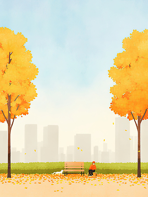 JPG 나무 공원 컬러 단풍 잎 벤치 일러스트 자연 휴식 사람 풍경 일상 반려동물 평화 고층빌딩 산책 가을 도심 개 뷰티풀 풍경화 국내일러스트 AI일러스트 AI콘텐츠 식물 동물 계절 공공시설 컨셉 의자 포유류 빌딩 라이프 도시 그림 생태계 파일형식