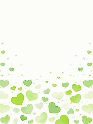 JPG 모양 디자인 감정 예술 컬러 백그라운드 패턴 일러스트 자연 추상 사랑 장식 초록색 하트 결합 그림 창의성 스타일 국내일러스트 AI일러스트 AI콘텐츠 카드프레임 무늬 프레임 생태계 파일형식