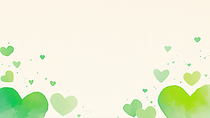 JPG 디자인 감정 예술 컬러 백그라운드 패턴 일러스트 따뜻함 사랑 연두색 파란색 물감 하트 표현 분위기 편안함 묘사 장면 부드러움 창의력 국내일러스트 AI일러스트 AI콘텐츠 모양 컨셉 무늬 초록색 미술도구 감각 파일형식