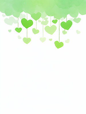 JPG 모양 구름 디자인 감정 예술 컬러 백그라운드 일러스트 매달리기 사랑 그래픽 장식 초록색 하트 표현 크기 부드러움 생동감 창의성 국내일러스트 AI일러스트 AI콘텐츠 자연요소 모션 감각 파일형식