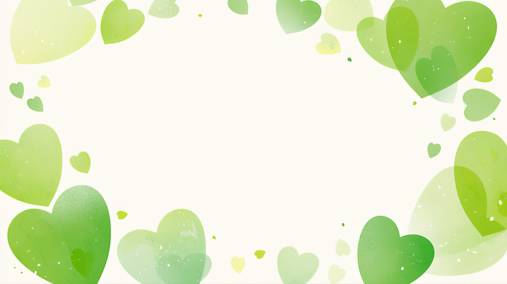 JPG 디자인 행복 감정 예술 백그라운드 패턴 일러스트 자연 사랑 장식 초록색 희망 하트 마음 분위기 부드러움 긍정적 창의성 국내일러스트 AI일러스트 AI콘텐츠 모양 컬러 컨셉 무늬 감각 생태계 파일형식